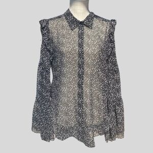 Sheer Ruffle Blouse from Misa LA